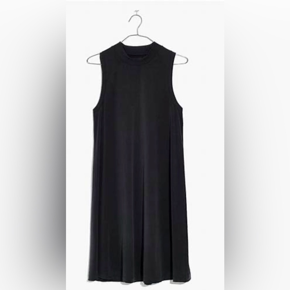 NWT Madewell dark grey sandwashed mock neck tank dress Size XXL